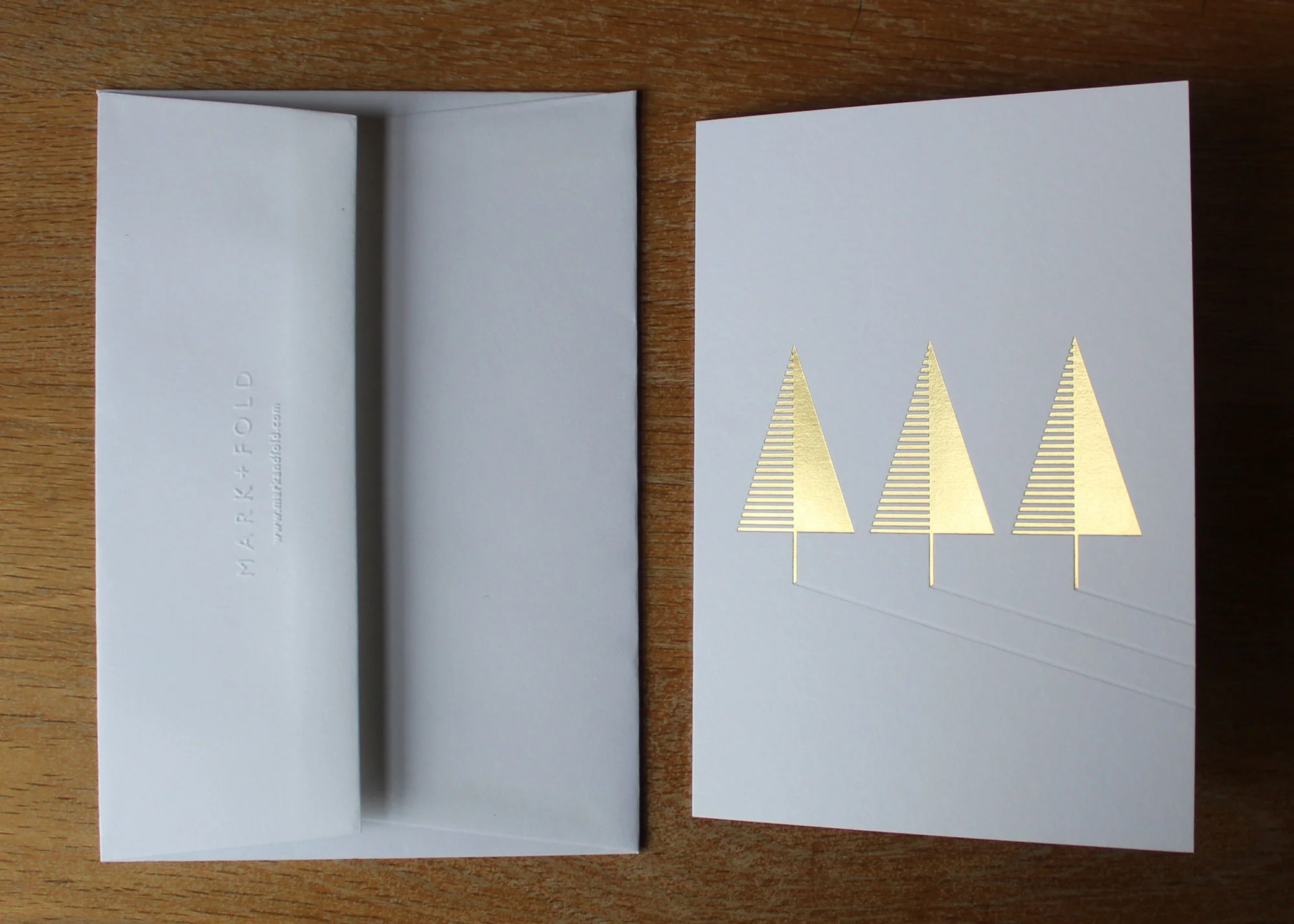 Gold Tree Christmas Card - Image 4