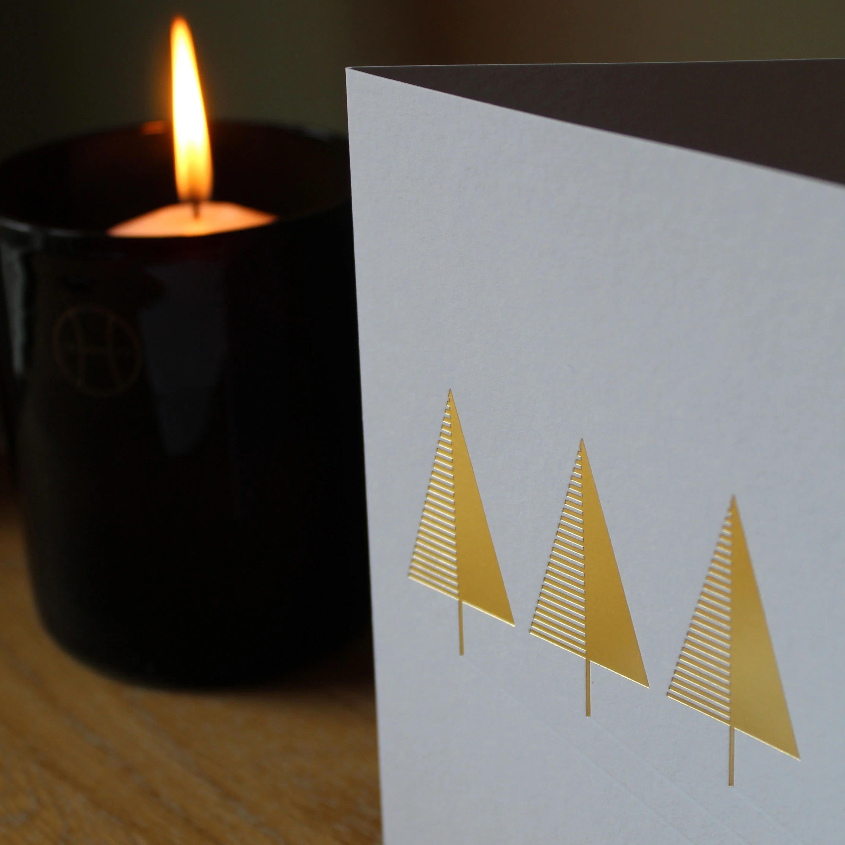 Gold Tree Christmas Card - Image 5