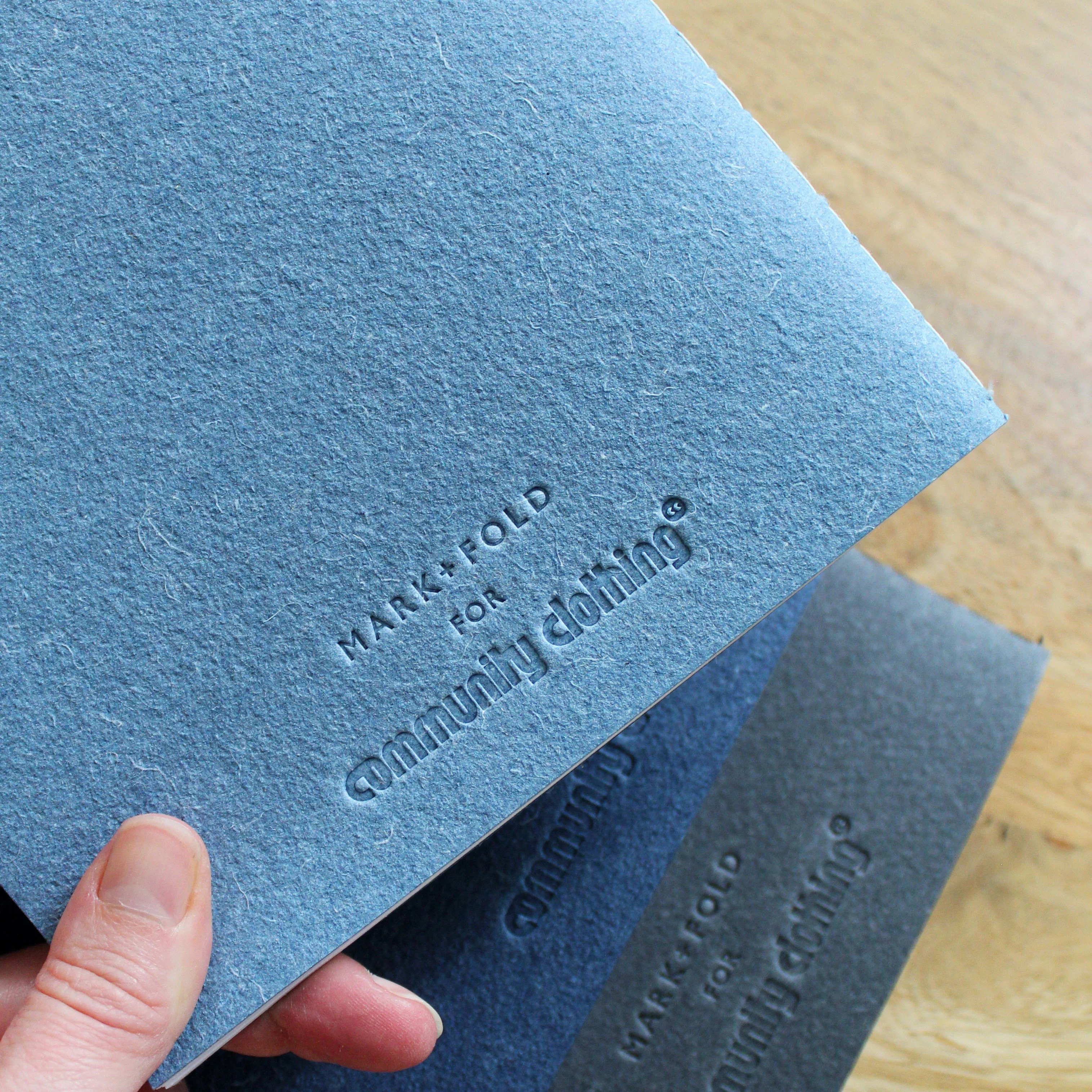 Mark+Fold for Community Clothing A5 Notebook Blue - Image 14
