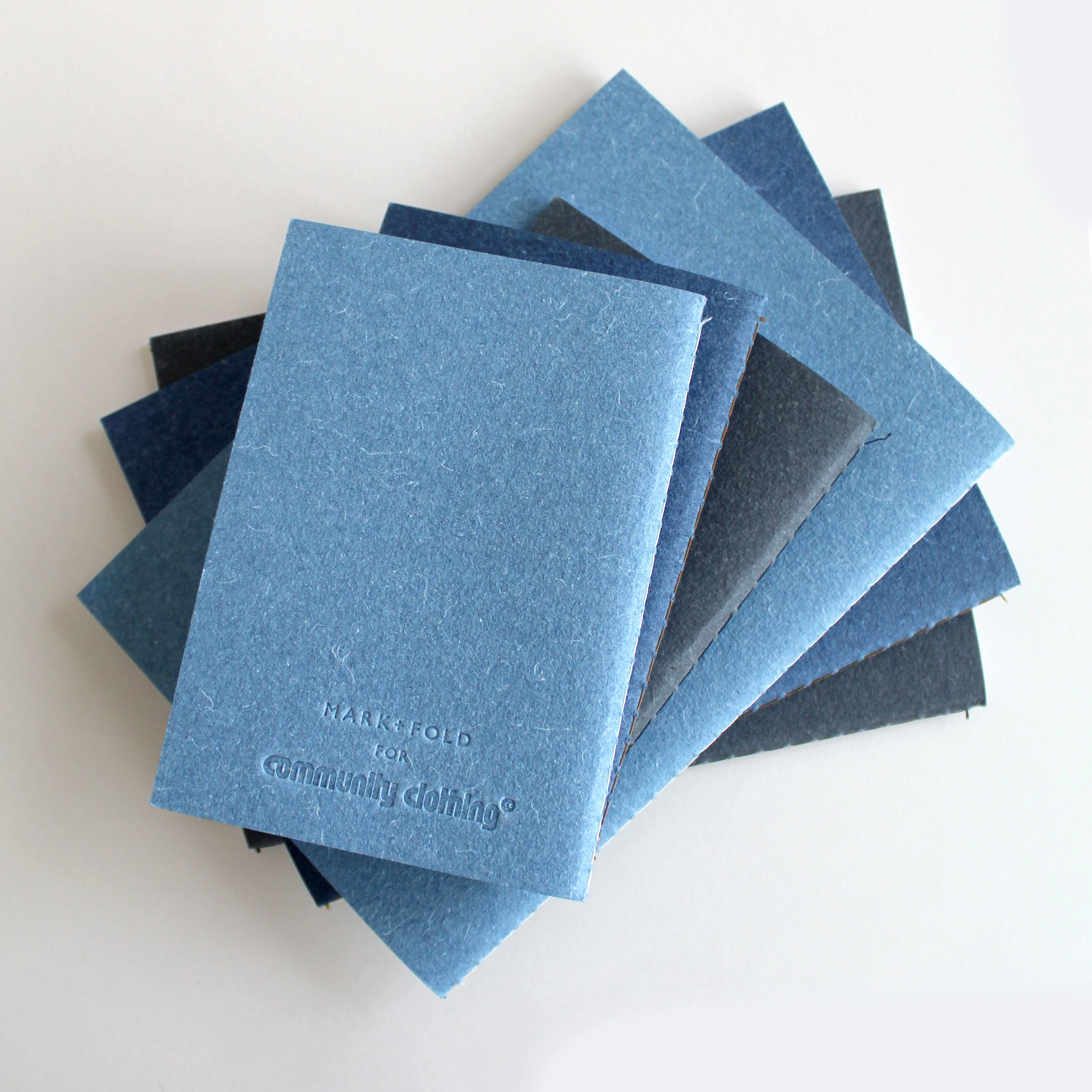 Mark+Fold for Community Clothing A5 Notebook Blue - Image 9